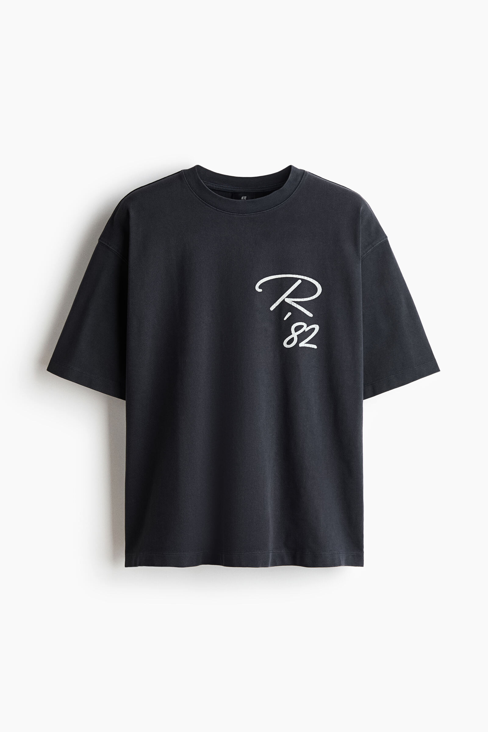 Polera estampada de algodón Oversized Fit