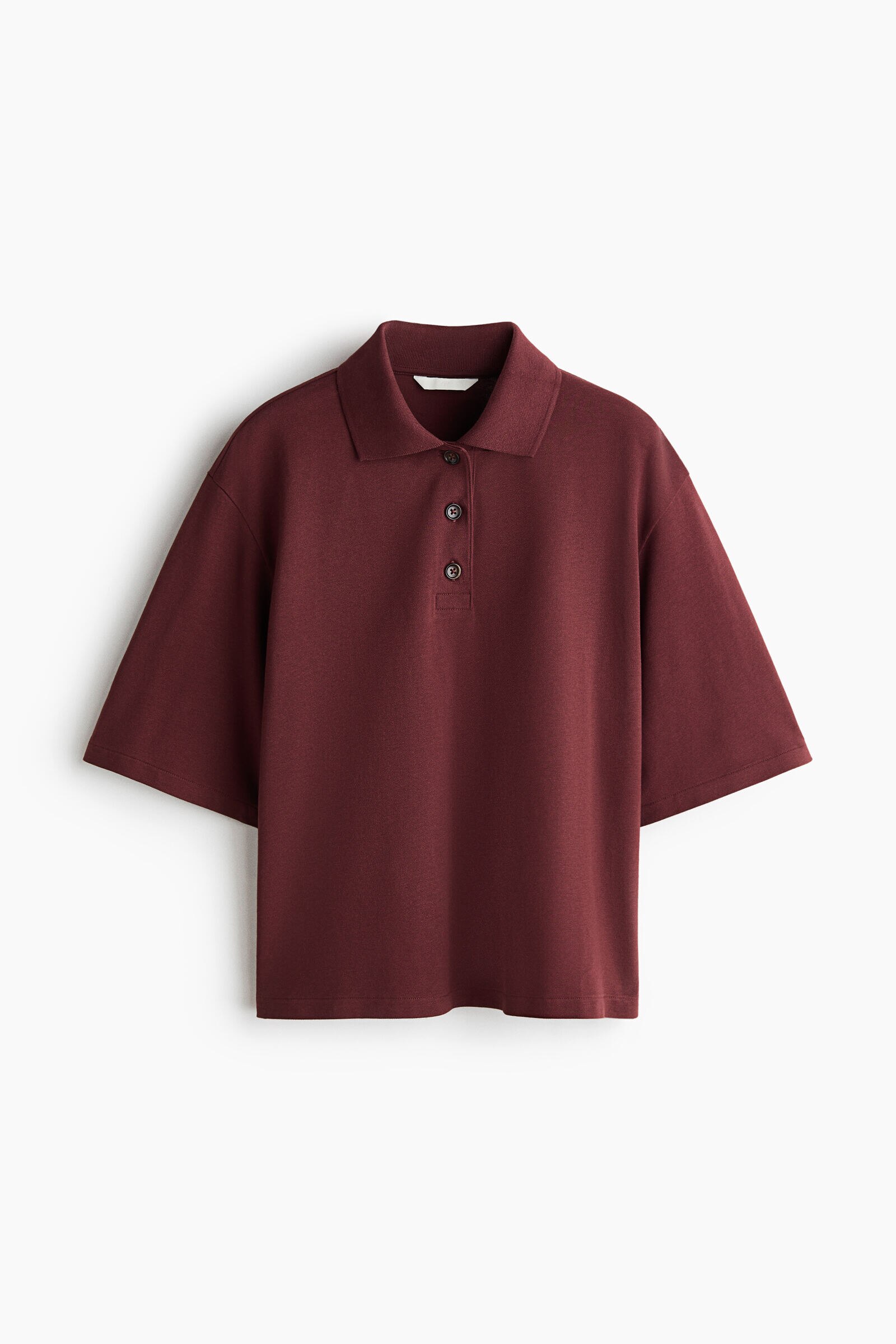 Polera polo de algodón
