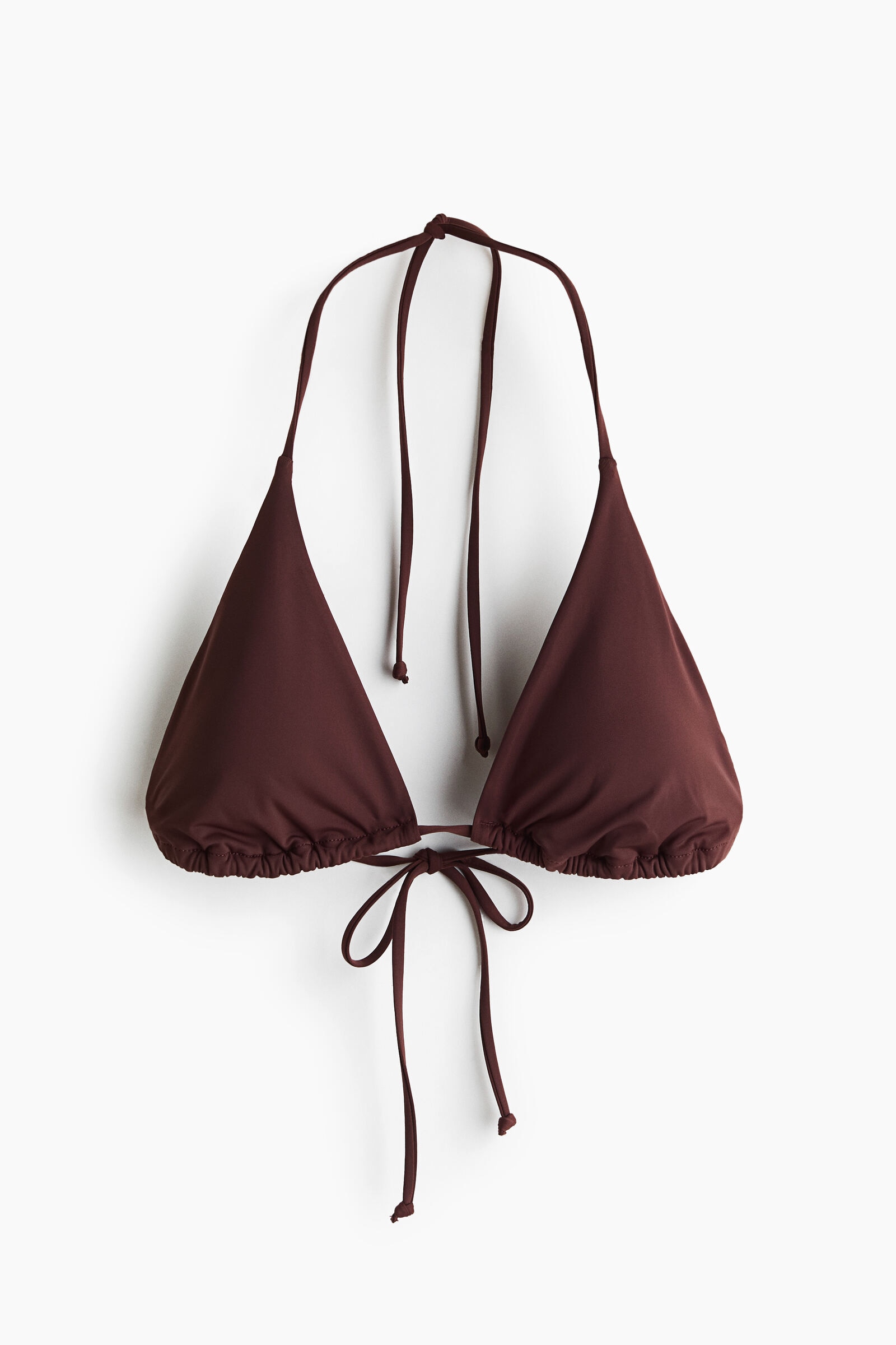 Top de bikini triangular con relleno