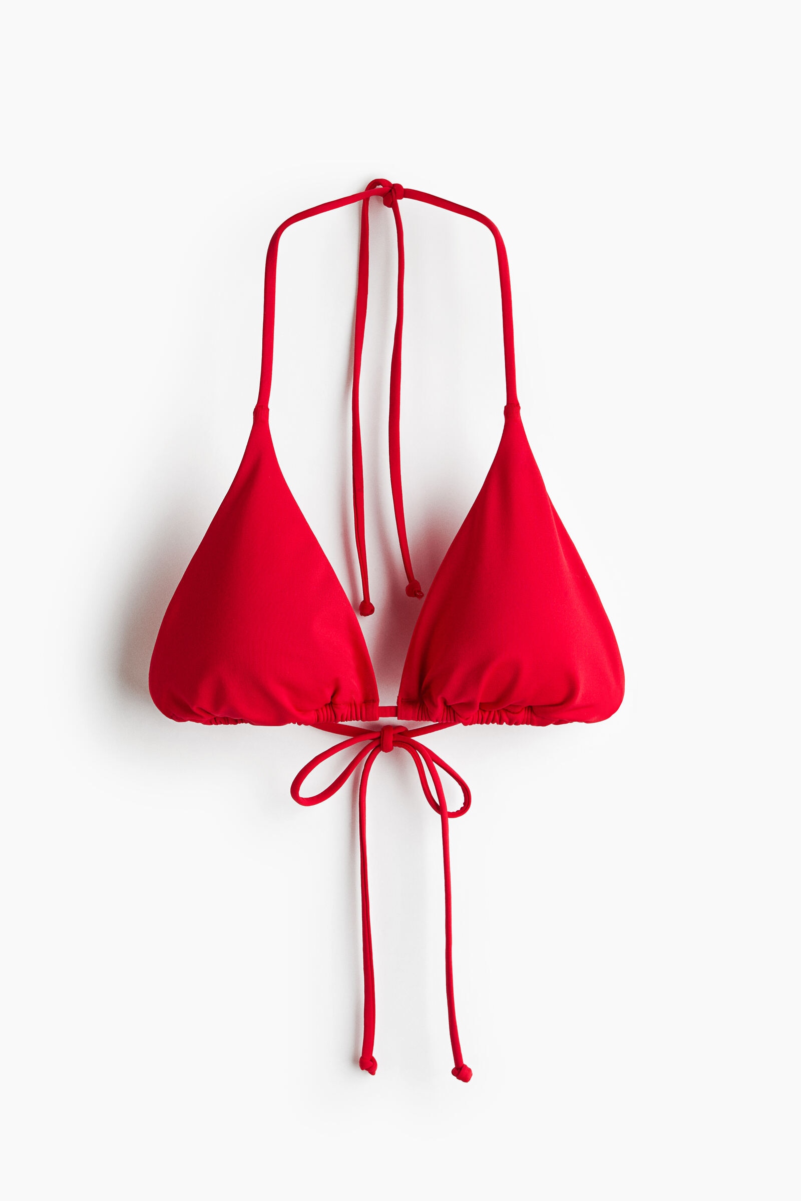 Top de bikini triangular con relleno