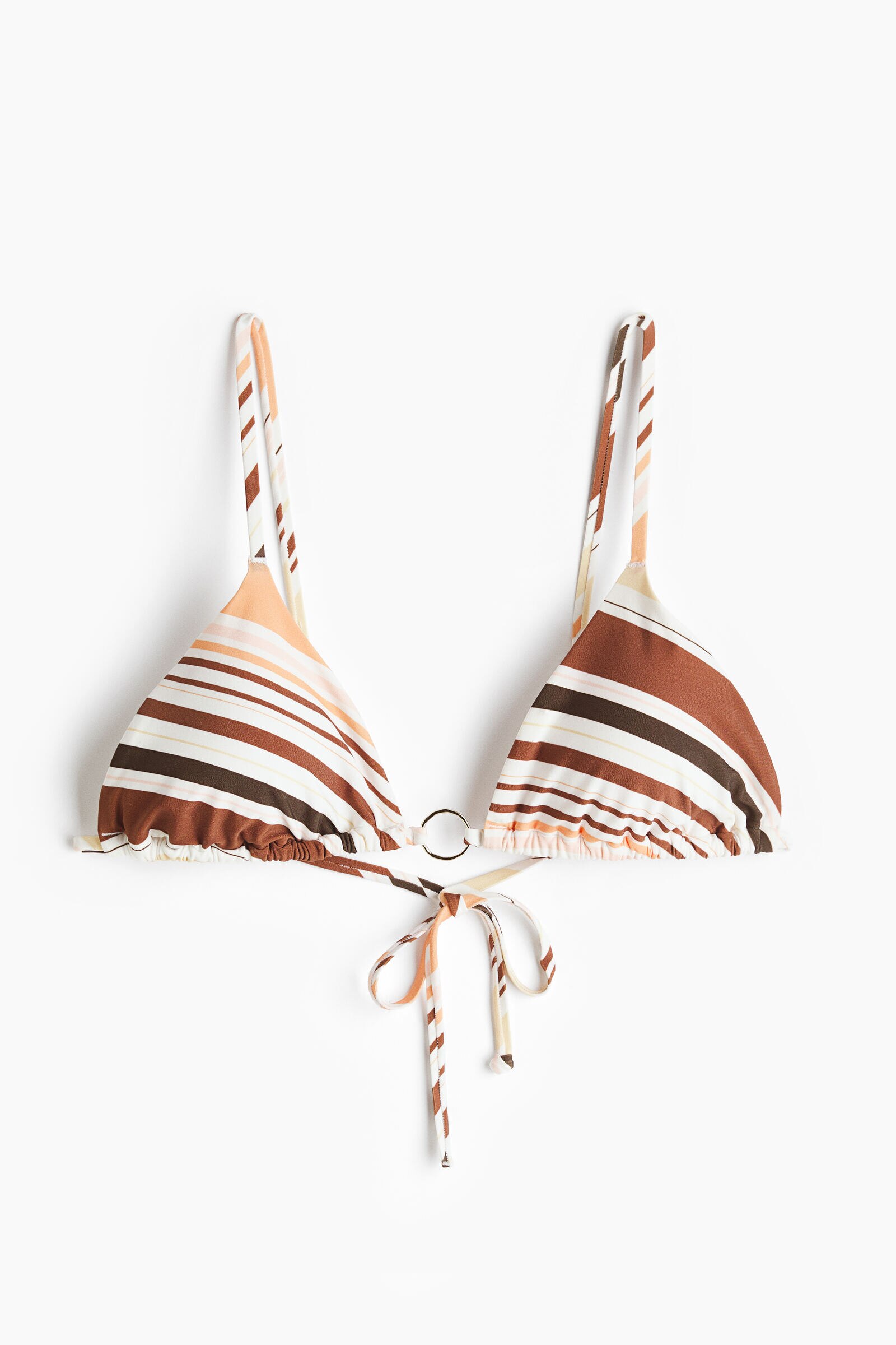 Top de bikini triangular con relleno