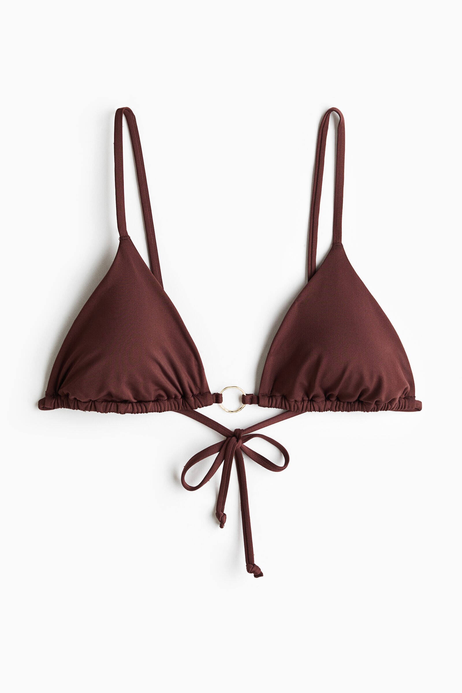 Top de bikini triangular con relleno