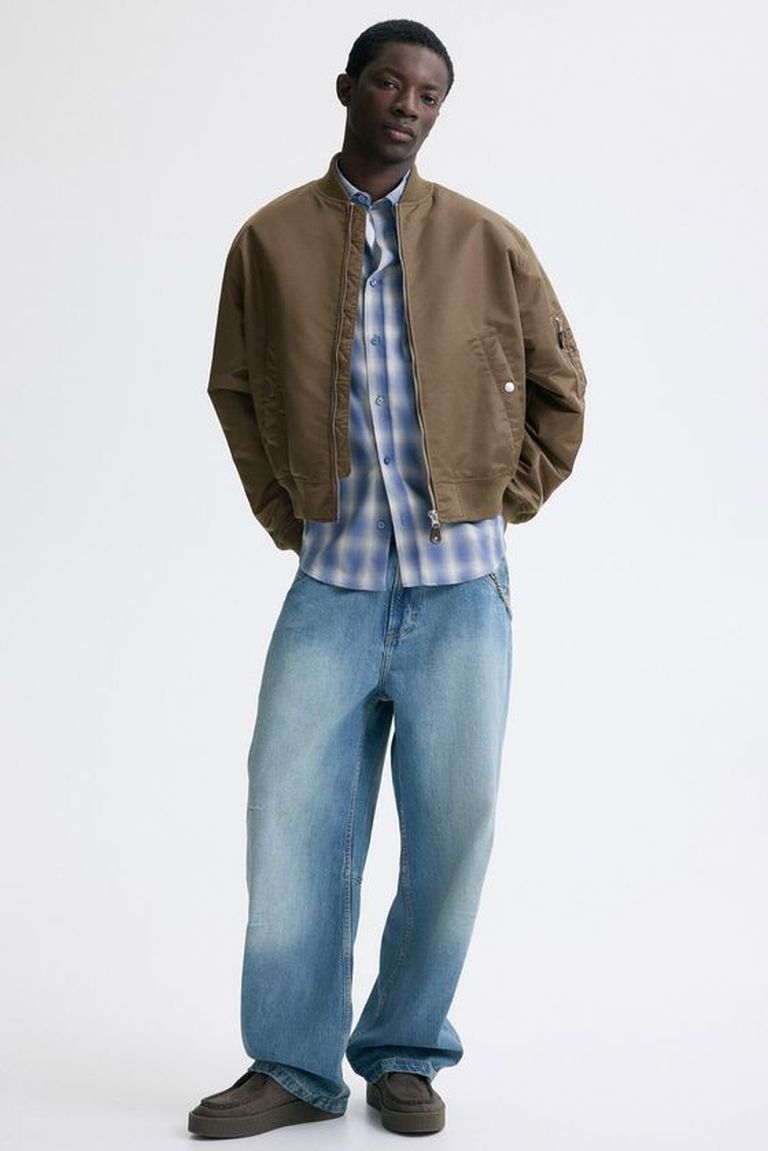 ジャケット・アウター bluhrms Extra Cotton Heavy Moleskin Chaqueta bomber de nylon Loose Fit | H&M